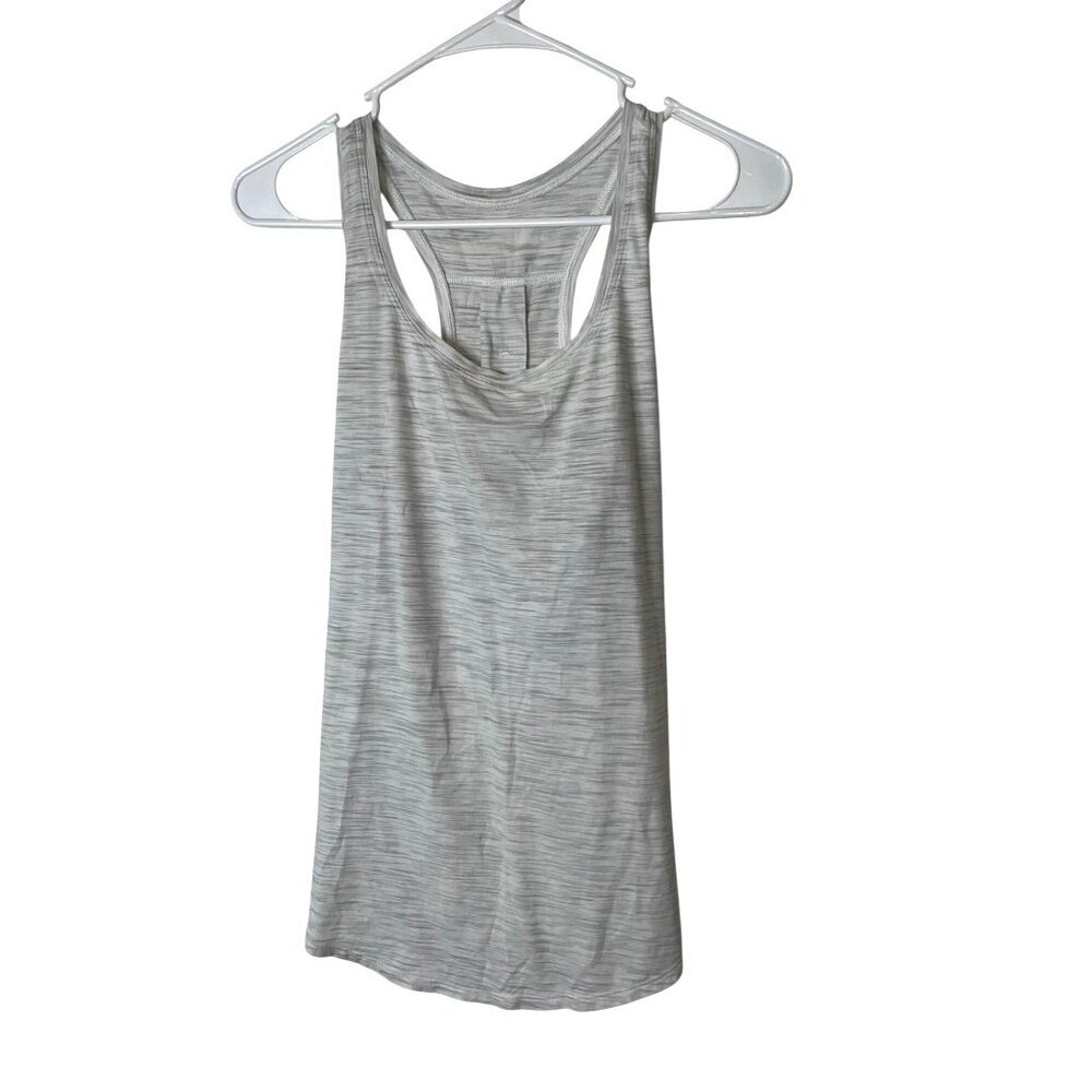 Lululemon Womens Gray Racerback Tank Top Lightweight & Breathable Size 10